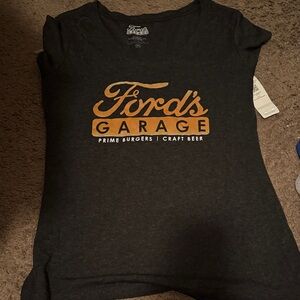 Ford Black and Orange Short Sleeve Tee